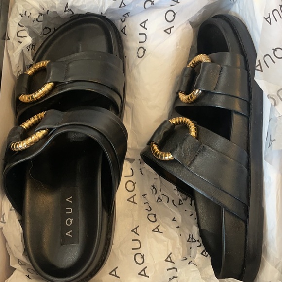 Aqua Shoes - Aqua Buckle Sandal 7 B New in box